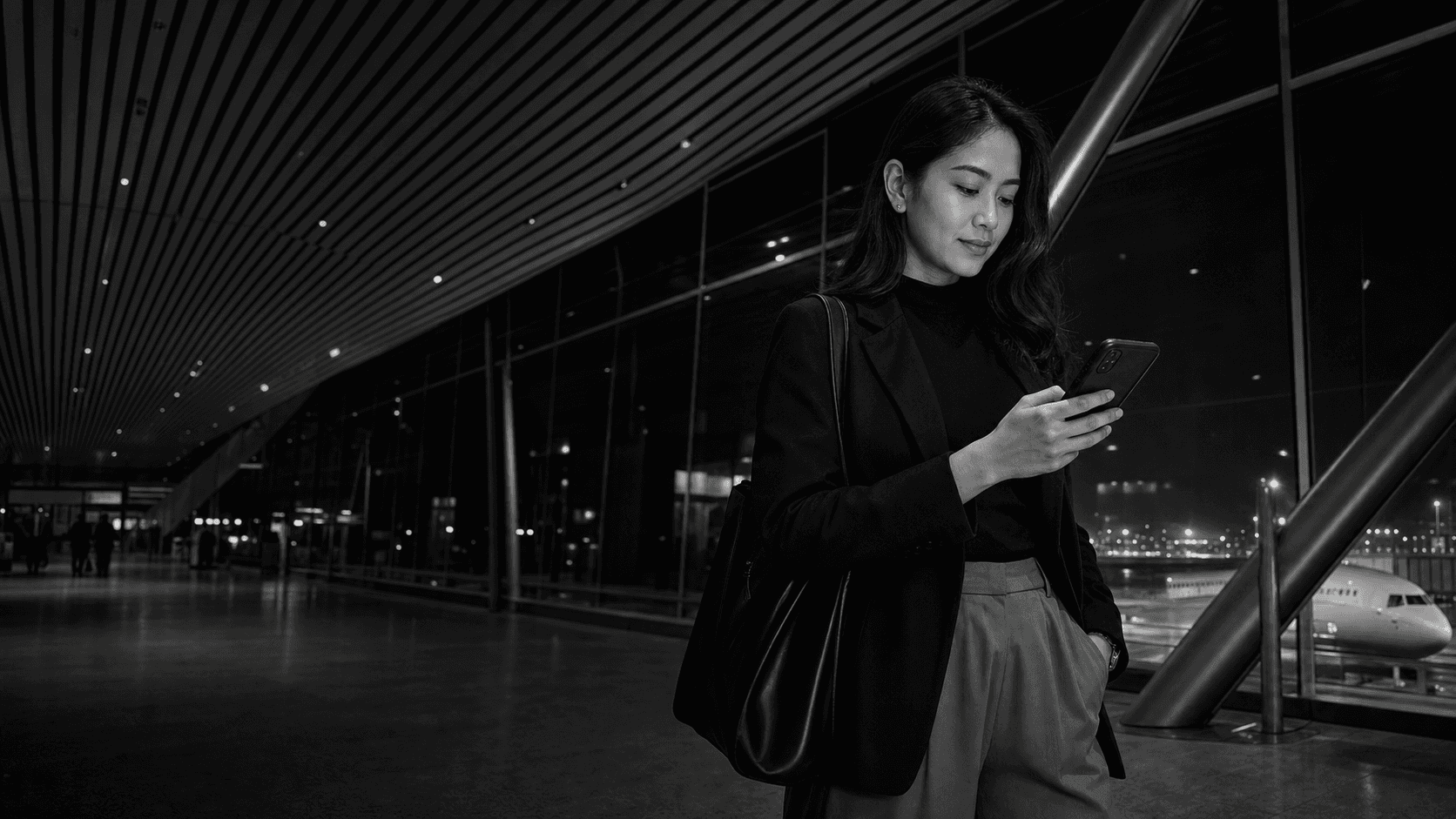 Filipino professional using Padalix while traveling internationally